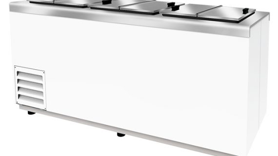 Congelador horizontal HFF-12, con tapas tipo flip flop